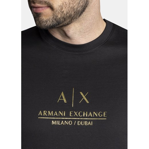 Koszulka męska czarna Armani Exchange 3LZTNB ZJ9AZ 02DX Armani Exchange L okazja Sneaker Peeker