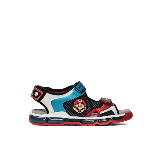 Sandały dziecięce czarne GEOX J Sandal Android Boy Super Mario Geox 30 Sneaker Peeker