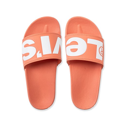Klapki damskie pomarańczowe Levi`s June L S 36 okazyjna cena Sneaker Peeker