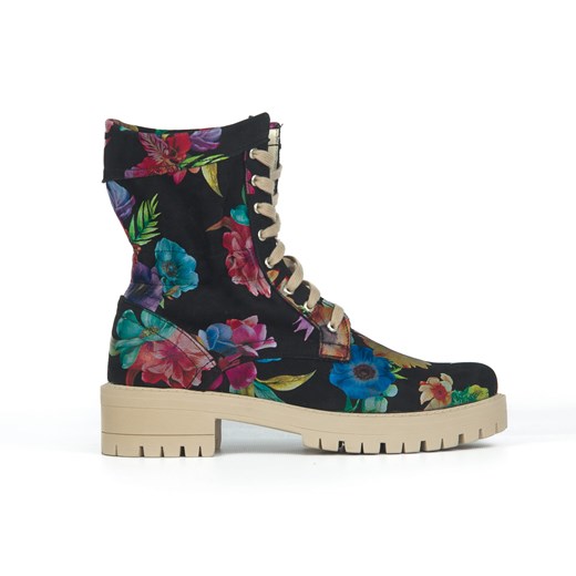 Botki workery - skóra naturalna - model 421 - kolor kolorowe kwiaty Zapato 36 zapato.com.pl