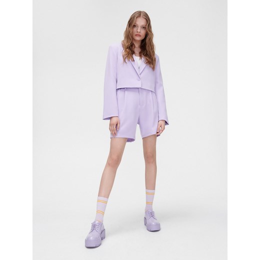 Cropp - Fioletowa marynarka - Fioletowy Cropp XL Cropp
