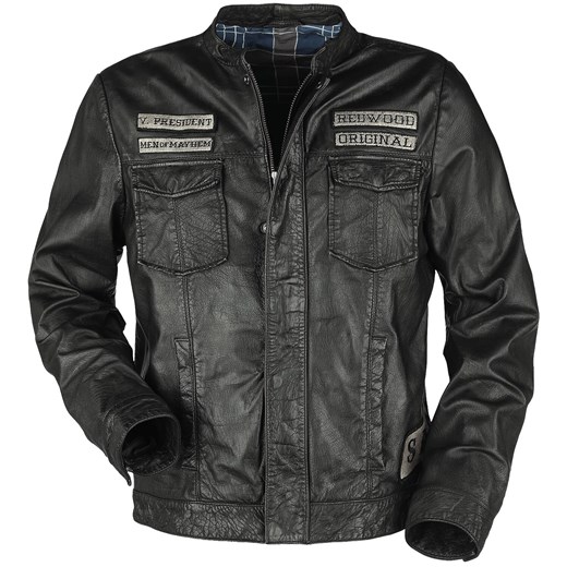 Sons Of Anarchy - California - Kurtka skórzana - czarny L EMP