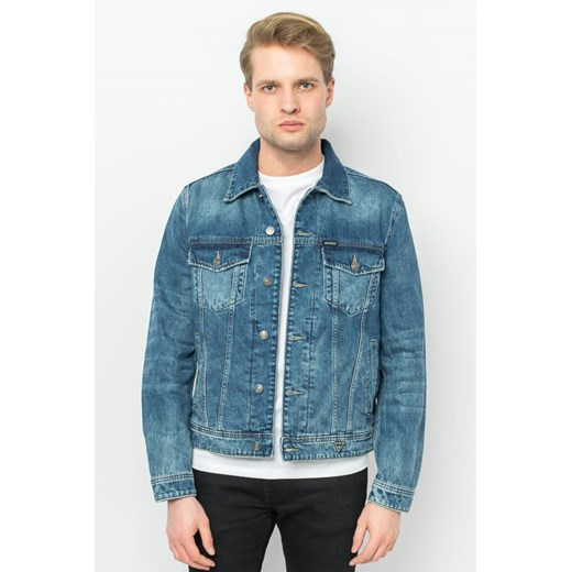 kurtka męska guess mbgxn1 r48k1 jeansowa ze sklepu Royal Shop w kategorii Kurtki męskie - zdjęcie 134205133