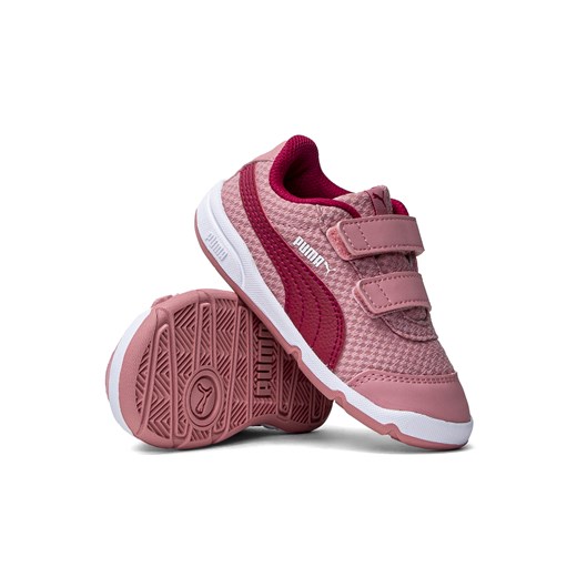 Buty sportowe dziecięce różowe Puma Stepfleex 2 Mesh VE V Inf Puma 23 Sneaker Peeker