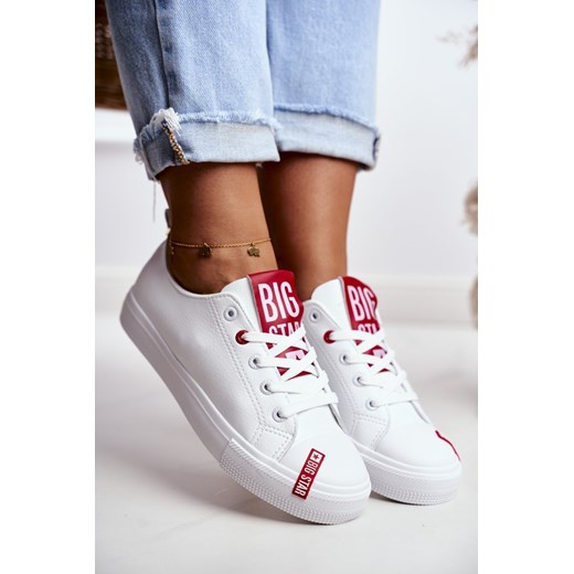 Trampki Skórzane BIG STAR Białe EE274302 37 ZAZOO