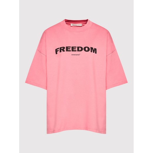 T-Shirt Unisex Brooklyn Heavy Jersey Różowy Oversize Americanos XL MODIVO