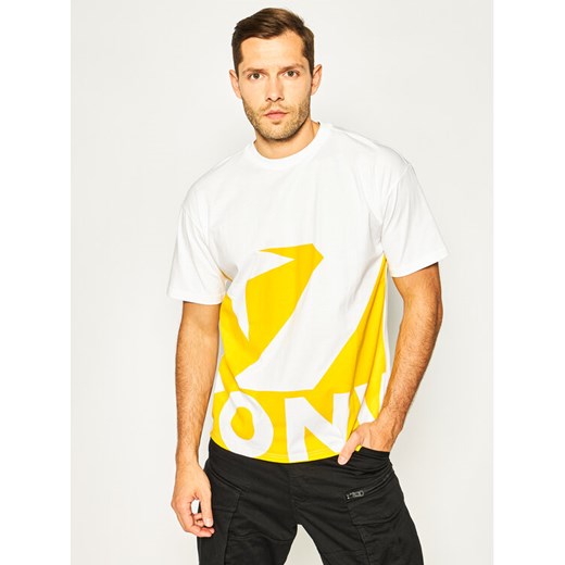 T-Shirt Star Chevron Icon Remix 10018381-A03 Biały Oversize Converse M promocja MODIVO