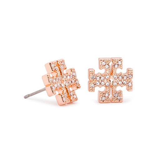 Kolczyki Crystal Logo Stud Earring 53423 Różowy Tory Burch 00 promocja MODIVO