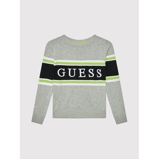 Sweter L1YR01 Z2S40 Szary Regular Fit Guess 14Y promocja MODIVO