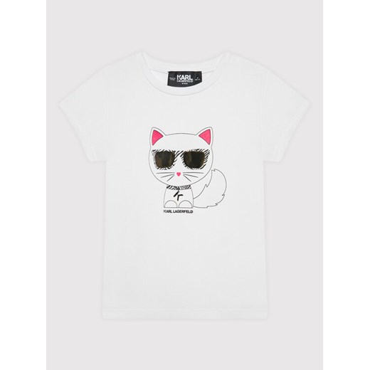 T-Shirt Z15354 D Biały Regular Fit Karl Lagerfeld 14Y MODIVO