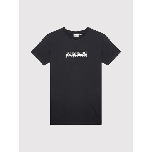 T-Shirt K S-Box NP0A4FP5 S Czarny Regular FIt Napapijri 12Y MODIVO okazja