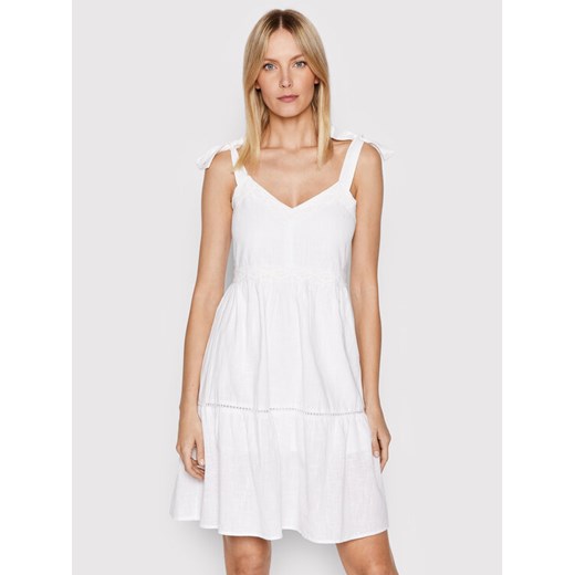 Sukienka letnia LDRW-569NYA Biały Regular Fit M MODIVO