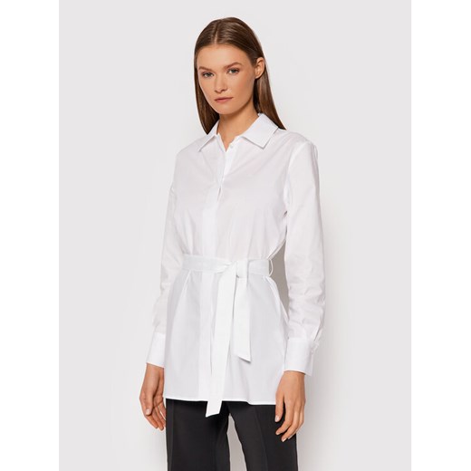 Koszula Wrap K20K203084 Biały Regular Fit Calvin Klein 38 okazyjna cena MODIVO