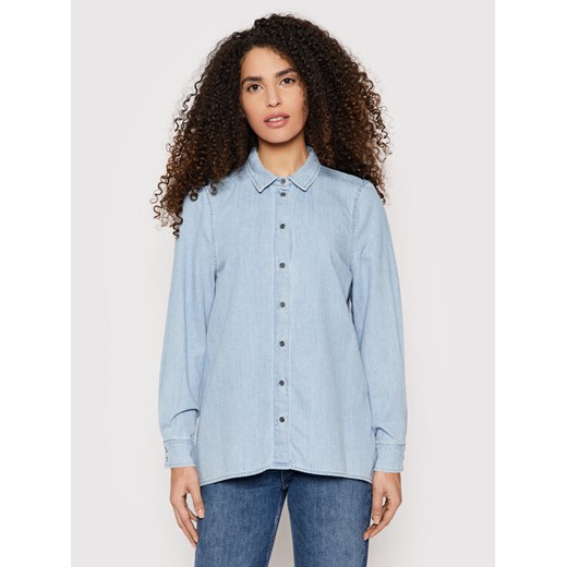 H&M Divided Jeansowa koszula niebieski W stylu casual Moda Koszule Jeansowe koszule 