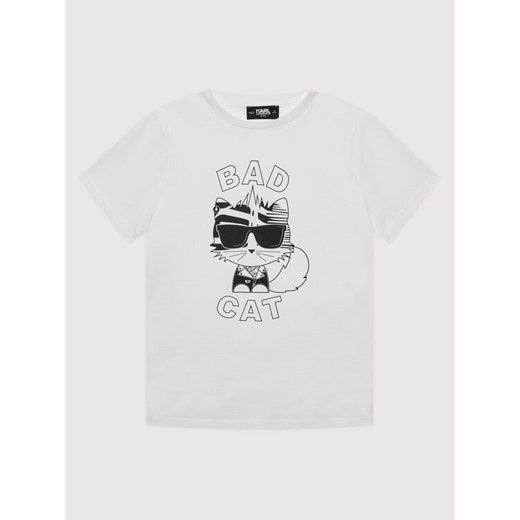 T-Shirt Z25333 D Biały Regular Fit Karl Lagerfeld 14Y MODIVO