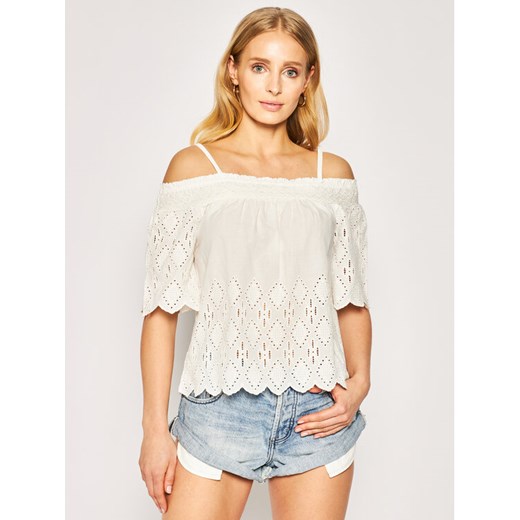 Bluzka Luna PL303696 Biały Regular Fit Pepe Jeans M promocyjna cena MODIVO