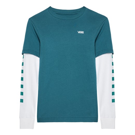 Bluzka Long Check Twofer VN0A49OY Niebieski Classic Fit Vans XL MODIVO okazja