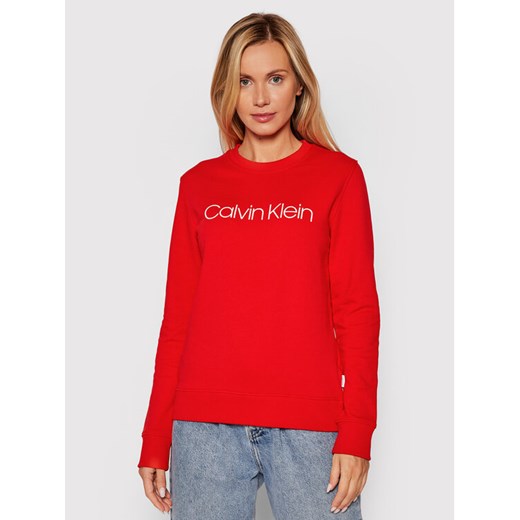 Bluza Core Logo K20K202157 Czerwony Regular Fit Calvin Klein XS okazyjna cena MODIVO
