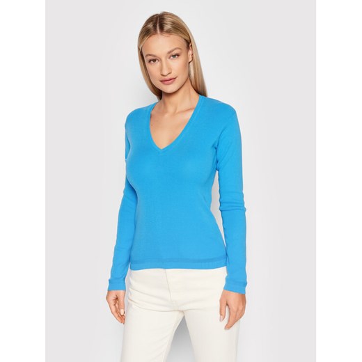 Sweter 1091D4625 Niebieski Regular Fit United Colors Of Benetton XS MODIVO