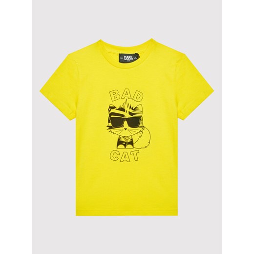 T-Shirt Z25333 D Żółty Regular Fit Karl Lagerfeld 16Y MODIVO