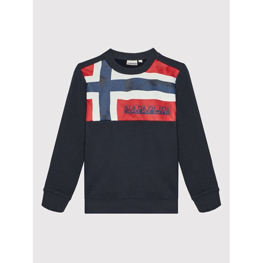 Bluza K Beri NP0A4FOX M Granatowy Regular Fit Napapijri 8Y okazja MODIVO