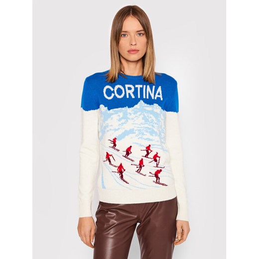 Sweter New Queen C QUE0018 ALPS17 Biały Regular Fit Mc2 Saint Barth S MODIVO wyprzedaż