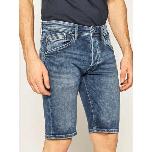 Szorty jeansowe Track Short Na7 PM800487 Granatowy Regular Fit Pepe Jeans 34 promocyjna cena MODIVO