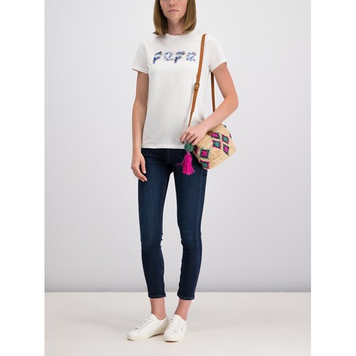 T-Shirt PL504145 Biały Regular Fit Pepe Jeans XS okazja MODIVO