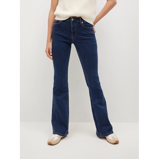 Jeansy Flare 27011121 Granatowy Regular Fit Mango 34 MODIVO