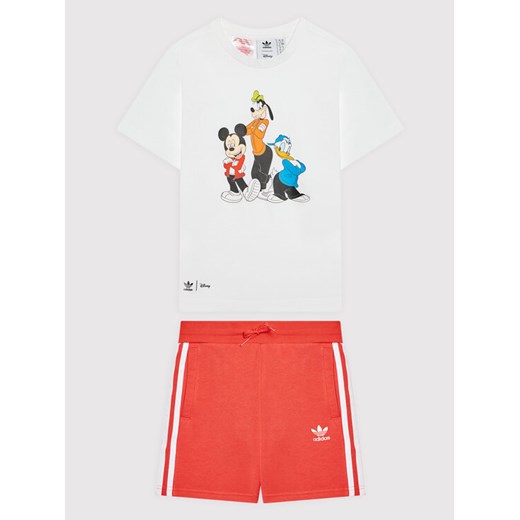 Komplet t-shirt i szorty sportowe Disney Mickey And Friends H20320 Kolorowy 5_6Y wyprzedaż MODIVO