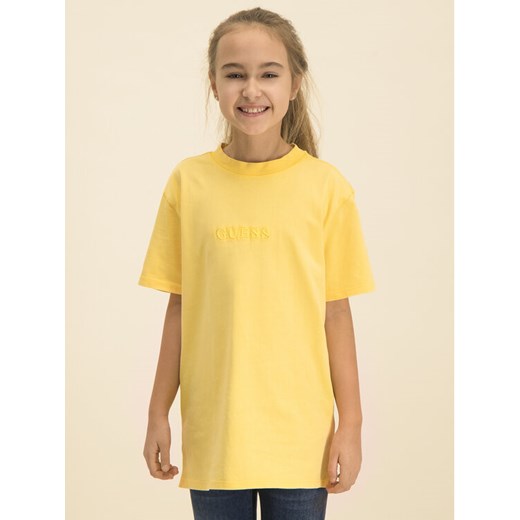 T-Shirt H01J00 K82E0 Żółty Regular Fit Guess 8 okazyjna cena MODIVO