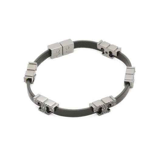 Bransoletka Serif-T Stackable Bracelet 80702 Czarny Tory Burch M_L okazja MODIVO
