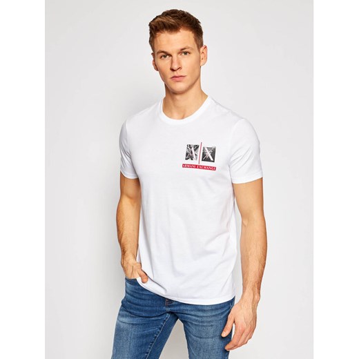 T-Shirt 3KZTAA ZJA5Z 1100 Biały Slim Fit Armani Exchange M MODIVO okazja