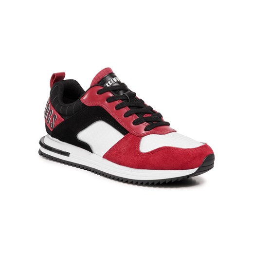 Sneakersy Low Top Lace Up B4BKM0115 Czerwony 41 promocyjna cena MODIVO
