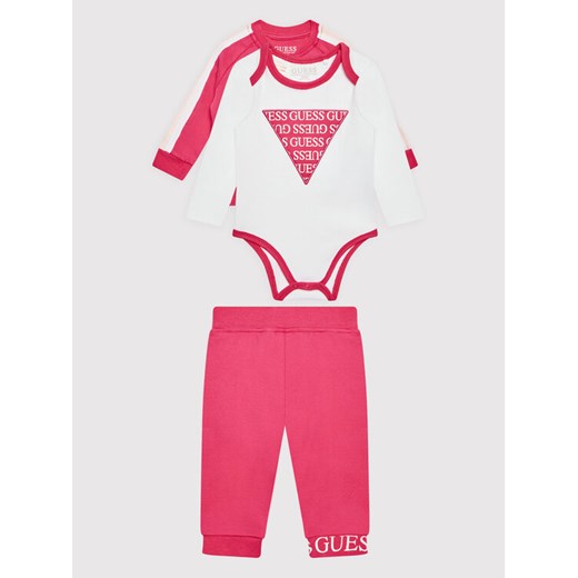 Komplet bluza, body i spodnie dresowe H2RW01 KA6W0 Różowy Regular Fit Guess 12M MODIVO