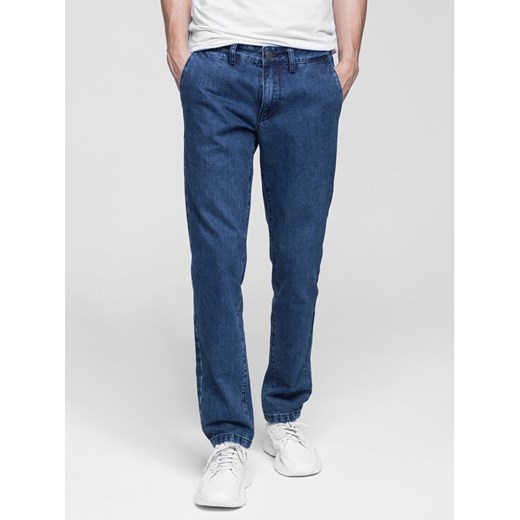 Jeansy Alain Denim XA0927 Niebieski Slim Fit Vistula 33_34 promocyjna cena MODIVO