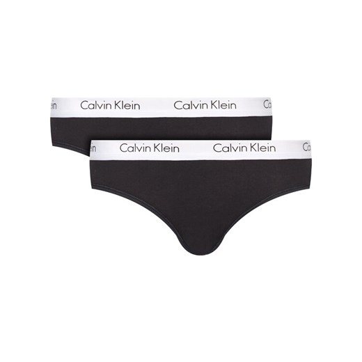 Komplet 2 par fig klasycznych 000QD3584E Czarny Calvin Klein Underwear XS wyprzedaż MODIVO