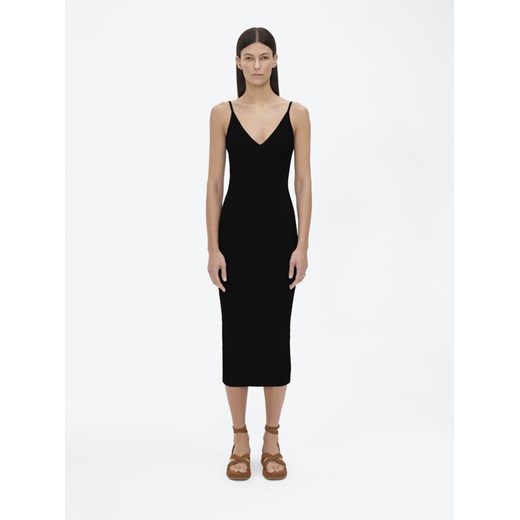 Sukienka letnia SI22-SUD007 Czarny Regular Fit Simple M MODIVO