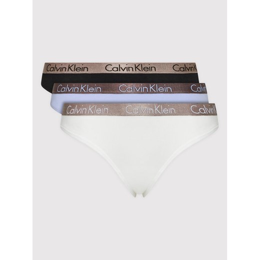 Komplet 3 par fig klasycznych 000QD3561E Kolorowy Calvin Klein Underwear S okazja MODIVO