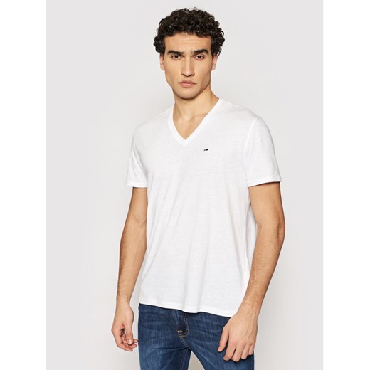 T-Shirt DM0DM04412 Biały Regular Fit Tommy Jeans S MODIVO