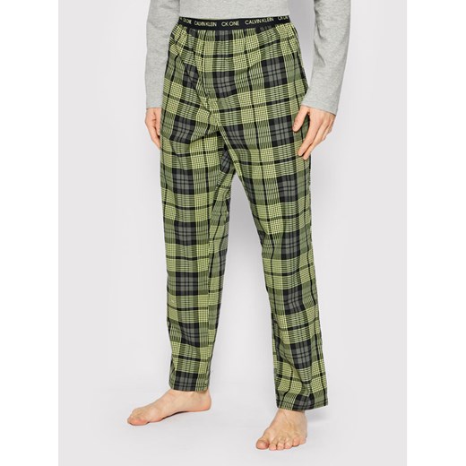 Spodnie piżamowe 000NM1869E Zielony Regular Fit Calvin Klein Underwear XL MODIVO