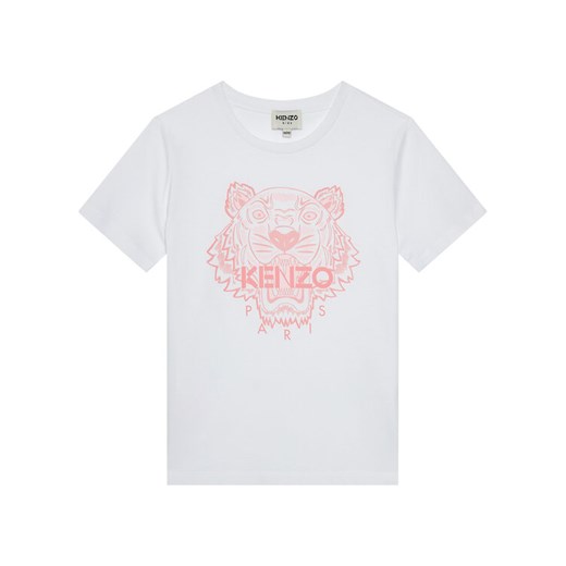 T-Shirt K15100 S Biały Regular Fit Kenzo Kids 8Y okazja MODIVO