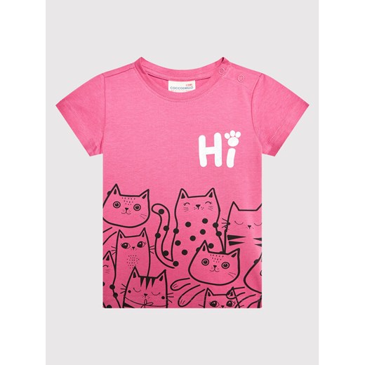 T-Shirt ZC1143202MEO Różowy Regular Fit 92 promocja MODIVO