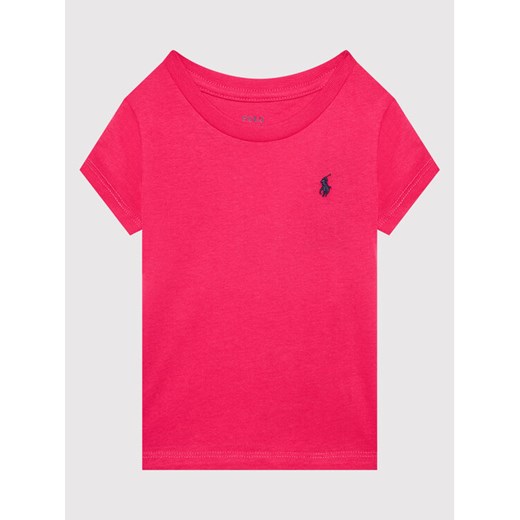 T-Shirt 311833549027 Różowy Regular Fit Polo Ralph Lauren 2_2T MODIVO promocyjna cena