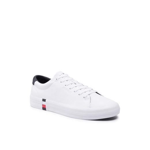 Sneakersy Premium Corporate Vulc Sneaker FM0FM03621 Biały Tommy Hilfiger 44 okazja MODIVO