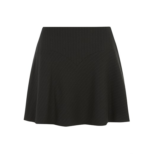 Navy Chalk Stripe Skirt dorothy-perkins czarny spódnica