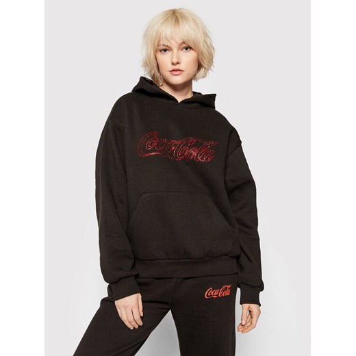 Bluza COCA-COLA Rhinestones LHCCS011 Czarny Oversize Local Heroes XS okazja MODIVO
