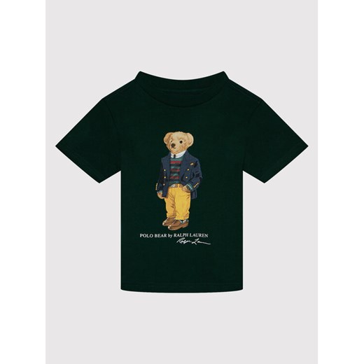 T-Shirt 321853828006 Zielony Regular Fit Polo Ralph Lauren 2_2T wyprzedaż MODIVO