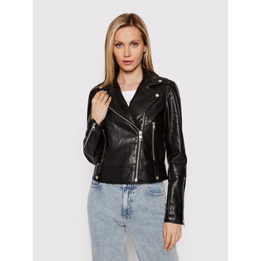 Kurtka z imitacji skóry J20J217663 Czarny Regular Fit XL MODIVO