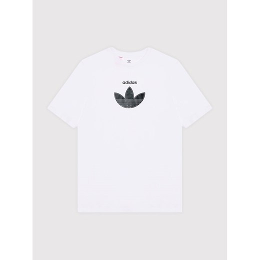 T-Shirt Unisex Sprt H31207 Biały Relaxed Fit 9_10Y wyprzedaż MODIVO